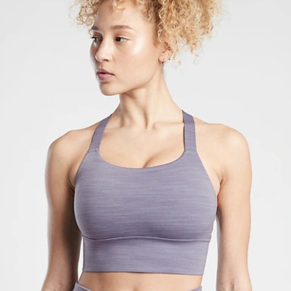 Athleta Warrior Longline Sports Bra, XS, D-DD, NWT